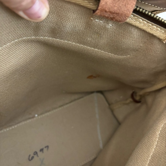 Dooney & Bourke Leather Logo Fabric Satchel Bag Purse Vintage Women’s - Picture 5 of 13